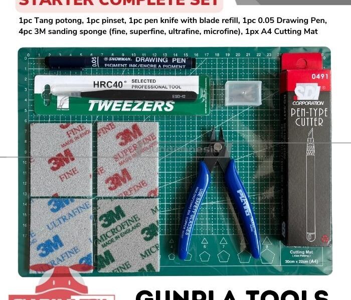 Alat Rakit Gundam / Gunpla Starter Tool Set - GundamNesia