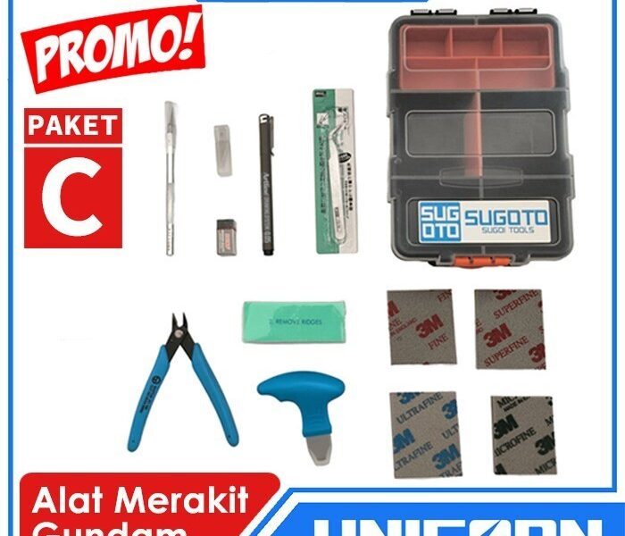 Jual Starter Tool Set C Alat Merakit Gundam Tools Box Kotak Rakit Model ...