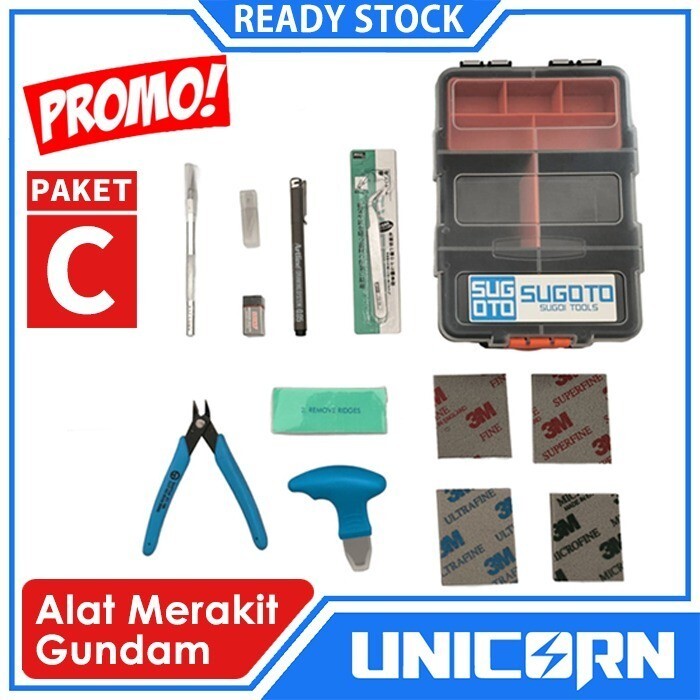 Jual Starter Tool Set C Alat Merakit Gundam Tools Box Kotak Rakit Model ...