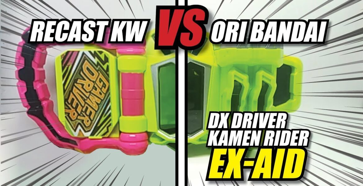 Recast Bootleg KW vs Original Bandai DX Gamer Driver Kamen Rider EX AID ...