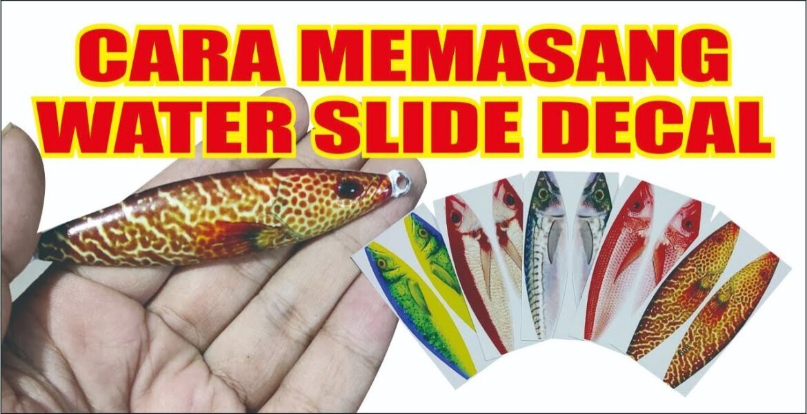 CARA MEMASANG WATER SLIDE DECAL DI METAL JIG #kohmomo - YouTube